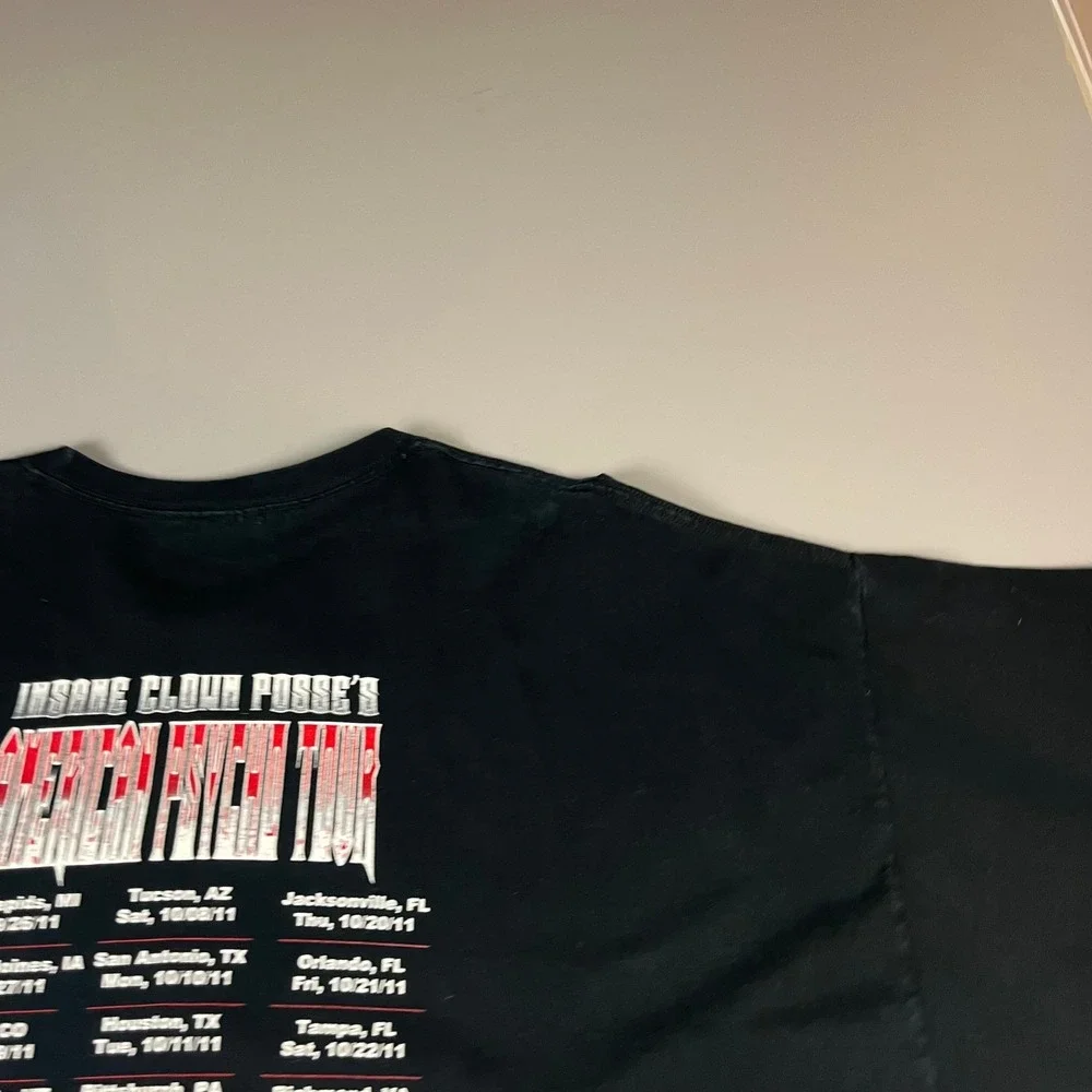 Gildan T-Shirt Mens XL Black ICP American Psycho Tour Twiztid 2011 Graphic